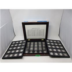 Collection of 60 Canadian 50 Cent Coins