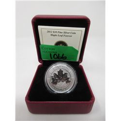 2012 Canada .9999 Silver "Maple Leaf" $10 Coin