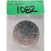 Image 1 : 1 Oz .9999 Fine Silver 1999 Canada Maple Leaf Coin