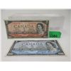 Image 1 : 1954 Canadian $2 and $5 Bank Note
