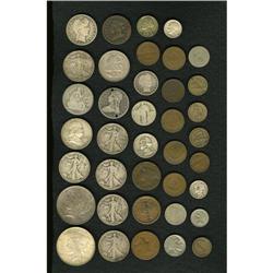 Counterstamped U.S. Type Coins, Uncertified. Consists o 
