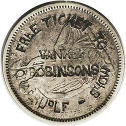 (1856-59) Counterstamped 1840-O Seated Liberty Half 