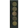 Image 2 : Counterstamped Large Cent Group Lot. Five U.S. large ce 