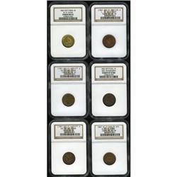 Civil War Token Group. Merchant store cards and patriot 