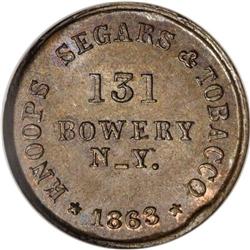 1863 Knoops Segars/C. Bahr Mule, Fuld-NY-630C-11a (Obve 