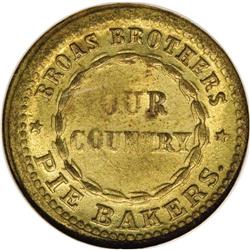 1863 Broas Brothers Pie Bakers, Fuld-NY-630M-13b, R.4, 