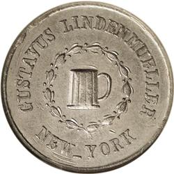 1863 Gustavus Lindenmueller, Fuld-NY-630AQ-1e, R.8, MS6 