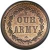 Image 2 : 1864 Fuld 45/332D, Our Army, MS65 NGC. Copper. A R.7 to 