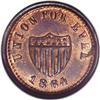 Image 2 : 1864 Fuld 54/343A a, Union For Ever, MS65 Red/Brown NGC 