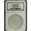 Image 1 : 1901 Alaska Gold 1/4 Pinch Round MS63 NGC. Gould-Bresse 