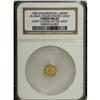 Image 1 : 1909 Alaska Gold A.Y.P.E. 1/4 DWT MS63 NGC. Gould-Bress 