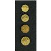 Image 1 : An Uncertified Quartet of California Gold Charms. All f 