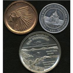 1894 California Mid-Winter Exposition Medal. An unliste 