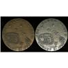 Image 2 : 1959 Official Hawaii Statehood Large Silver and Bronze 