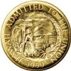 Image 2 : 1959 Hawaii Statehood Gold Medal MS65 NGC. GB-112A. 29m 