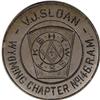 Image 1 : Hand-Engraved Masonic Chapter Penny, Wyoming. This is a 