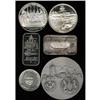 Image 2 : Miscellaneous Group Lot of Silver Medallions. Six silve 