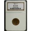 Image 1 : 1866 1C MS65 Brown NGC. Deep violet-brown encompasses 