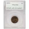 Image 1 : 1892 1C PR65 Red PCGS. Bright orange-gold surfaces are 