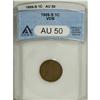 Image 1 : 1909-S VDB 1C AU50 ANACS. Pleasing light to medium bro 