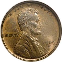 1909-S VDB 1C MS65 Red and Brown NGC. Considerable min 