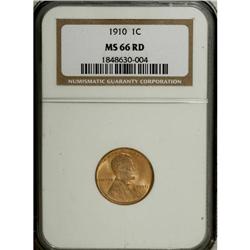 1910 1C MS66 Red NGC. Solidly struck with strong, unfa 