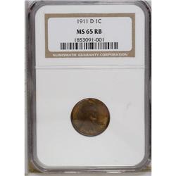 1911-D 1C MS65 Red and Brown NGC. Olive-colored at the 