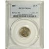 Image 3 : 1887 3CN MS66 PCGS. A scarce, low mintage business str 