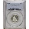 Image 1 : 1875 25C PR64 Cameo PCGS. Choice and deeply reflective 