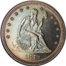 1879 25C PR66 NGC. Fully struck on all of the design e 