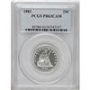 Image 1 : 1883 25C PR63 Cameo PCGS. A pleasing Cameo Proof that 