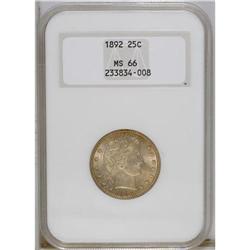 1892 25C MS66 NGC. Type One Reverse. Possibly FS-25-18 