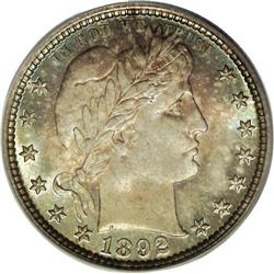 1892 25C MS67 PCGS. Type One Reverse. FS-25-1892-801; 