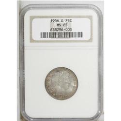1906-O 25C MS65 NGC. 