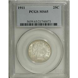 1911 25C MS65 PCGS. This suitably struck Gem has above 