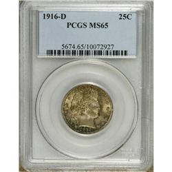 1916-D 25C MS65 PCGS. Well struck and lustrous, with s 