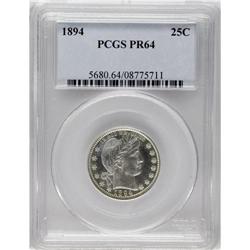1894 25C PR64 PCGS. Some field-device contrast is note 