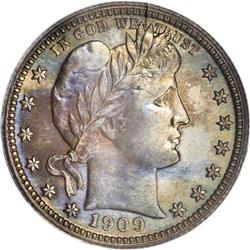1909 25C PR66 PCGS. If one examines the proof mintages 