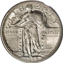 1916 25C MS64 Full Head PCGS. 1916 quarters are notori 