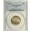 Image 1 : 1917 25C Type One MS65 Full Head PCGS. Excellent defin 