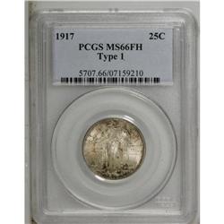 1917 25C Type One MS66 Full Head PCGS. Freckles of rus 