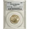 Image 1 : 1917-D 25C Type One MS65 Full Head PCGS. Highly lustro 