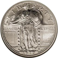 1917-S 25C Type One MS67 Full Head NGC. The 1917-S Typ 