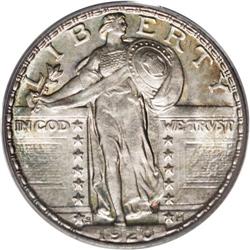 1920-S 25C MS64 Full Head PCGS. Well struck and satiny 