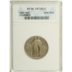 1921 25C --Cleaned--ANACS. XF40 Details. This low minta 