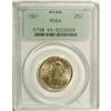 Image 1 : 1921 25C MS64 PCGS. This low mintage quarter is gently 