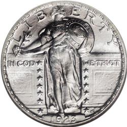 1923 25C MS66 Full Head NGC. Scarcely a trace of tonin 