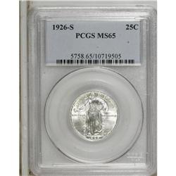 1926-S 25C MS65 PCGS. Outstanding brilliance emanates 