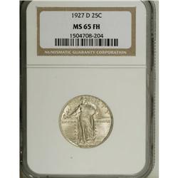 1927-D 25C MS65 Full Head NGC. 