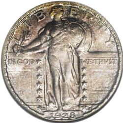 1928-S 25C MS67 Full Head NGC. This example is tied fo 